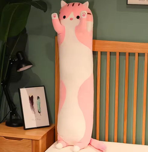 Cute long cat plush body - cute,