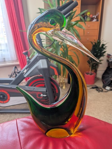 Mid century murano style bird - style,