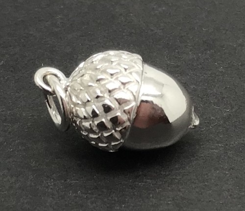Acorn solid sterling silver - solid,