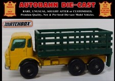 DODGE STAKE TRUCK CATTLE LORRY; UK MADE LESNEY MATCHBOX; VINTAGE 1960's DIECAST
