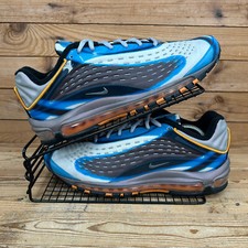Nike Trainers Mens Size UK 9 Air Max Deluxe Photo Blue Orange Peel Gym Shoes