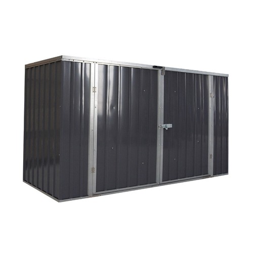Large metal steel garden shed - steel,