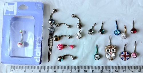 Job lot belly bars pictured - lot,