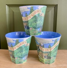 Emma Bridgewater Matthew Rice Melamine Beaker Cup - Tea In The Garden *RARE*
