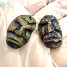 Pre-Columbian Beads Carved