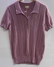 Fat Face Carly Collar Tee Rose