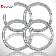 4-Pack of 15' Chrome Steel 1