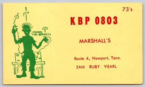 Radio qsl card - kbp, 0803