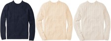 Mens Crew Neck Cable Knit