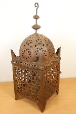Moroccan Kasbah Lantern Traditional Ironwork Vintage Candle Holder Hanging Table