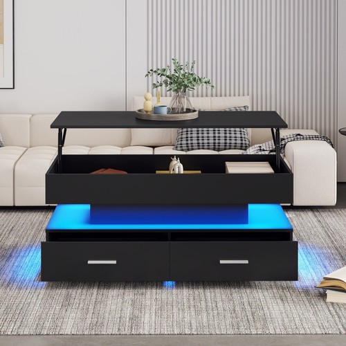 Coffee table with storage lift - with,