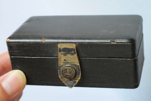 Antique leather gem razor - antique, "gem"