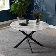 Marble round dining table 6 - marble,