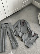 Boys Grey Sawyers And Hendricks Suit Size 24S