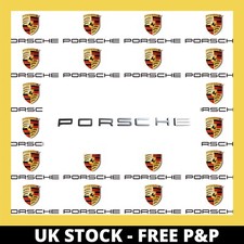 Porsche Official 'PORSCHE' Satin Silver Rear Badge Decal for 991/981/958/970