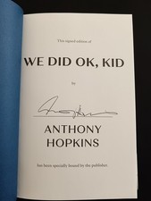 Sir Anthony Hopkins SIGNED We