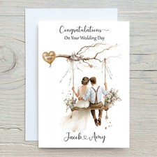 personalised Wedding day cards
