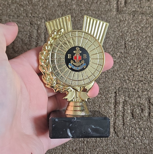 New boys brigade trophy - trophy, gold