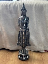 Lotus Base Silver Buddha