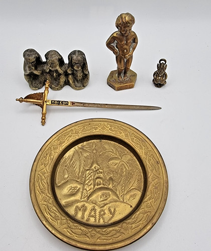 Vintage job lot brass metal - job,