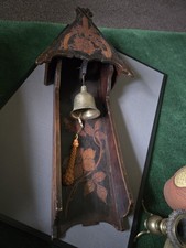 Antique Wooden Hanging Dinner Bell