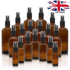 Amber glass spray bottles with - glass,