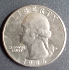 1986  American Quarter Dollar