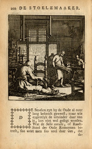 Antique profession print chair - antique,