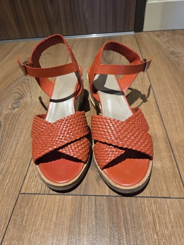 White stuff woven wedge - white,