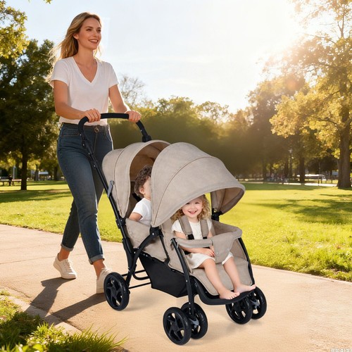 Double baby stroller pushchair - stroller,