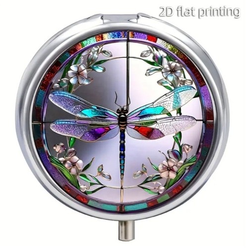 Metal pill tin trinket - pill, /