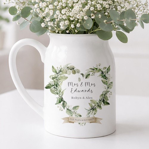 Personalised wedding vase - wedding, vase: