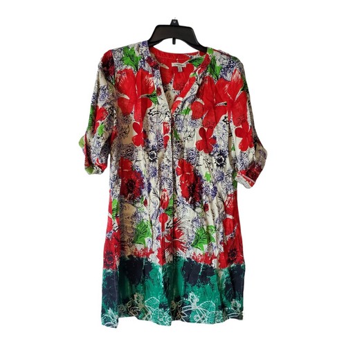 Peterman floral linen tunic - j.,