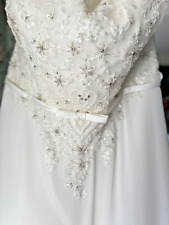 White Rose Beautiful Plus Size Brand New Wedding Dress, Size 28, 