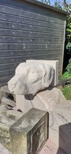 Stone corbel dog - stone,