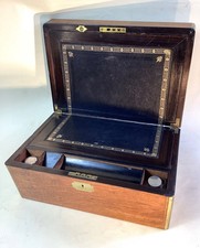 Antique walnut and - antique, brass