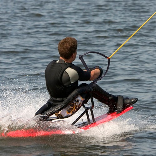 Black handle water - handle, ski