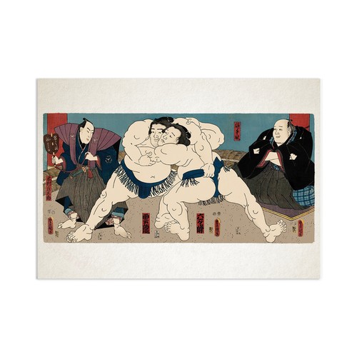 Japanese sumo wrestling match - sumo,