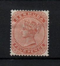 Bermuda 1904 4d orange brown