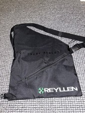 Reyllen Unisex Black Musette Shoulder/Hip Bag