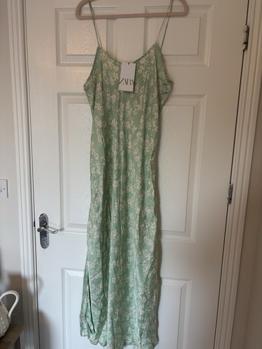 Zara green white floral - green,