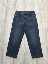 NEXT Women's Relaxed Fit Cropped Boyfriend Denim Jeans Indigo Size 10/12