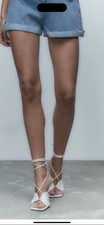 Zara Size 6 White leather Lace