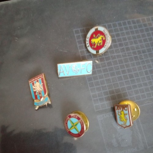 Aston villa badges x5 - aston,