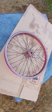RALEIGH NIGHT BURNER BMX  FRONT WHEEL WEINMANN VINTAGE OLD  1980'S RED