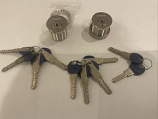 Kaba High security screw in cylinders.    (Two cylinders Keyed Alike, 10 keys)