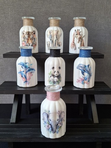 Hand painted decoupage - , reed