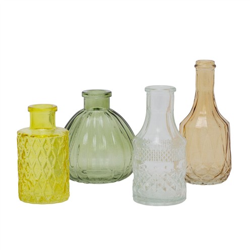 Set coloured glass bud - set, 4