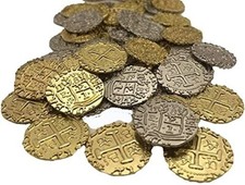 50x pirate treasure - pirate, coins