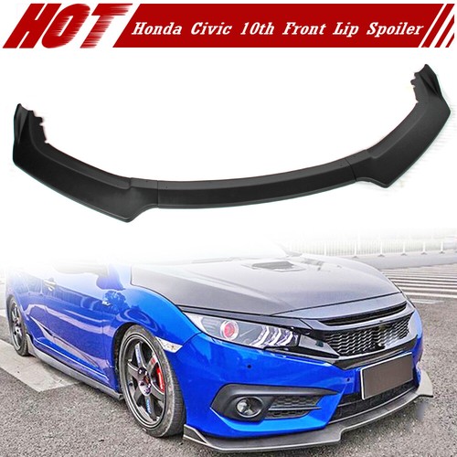 Matte black front bumper - front, lip